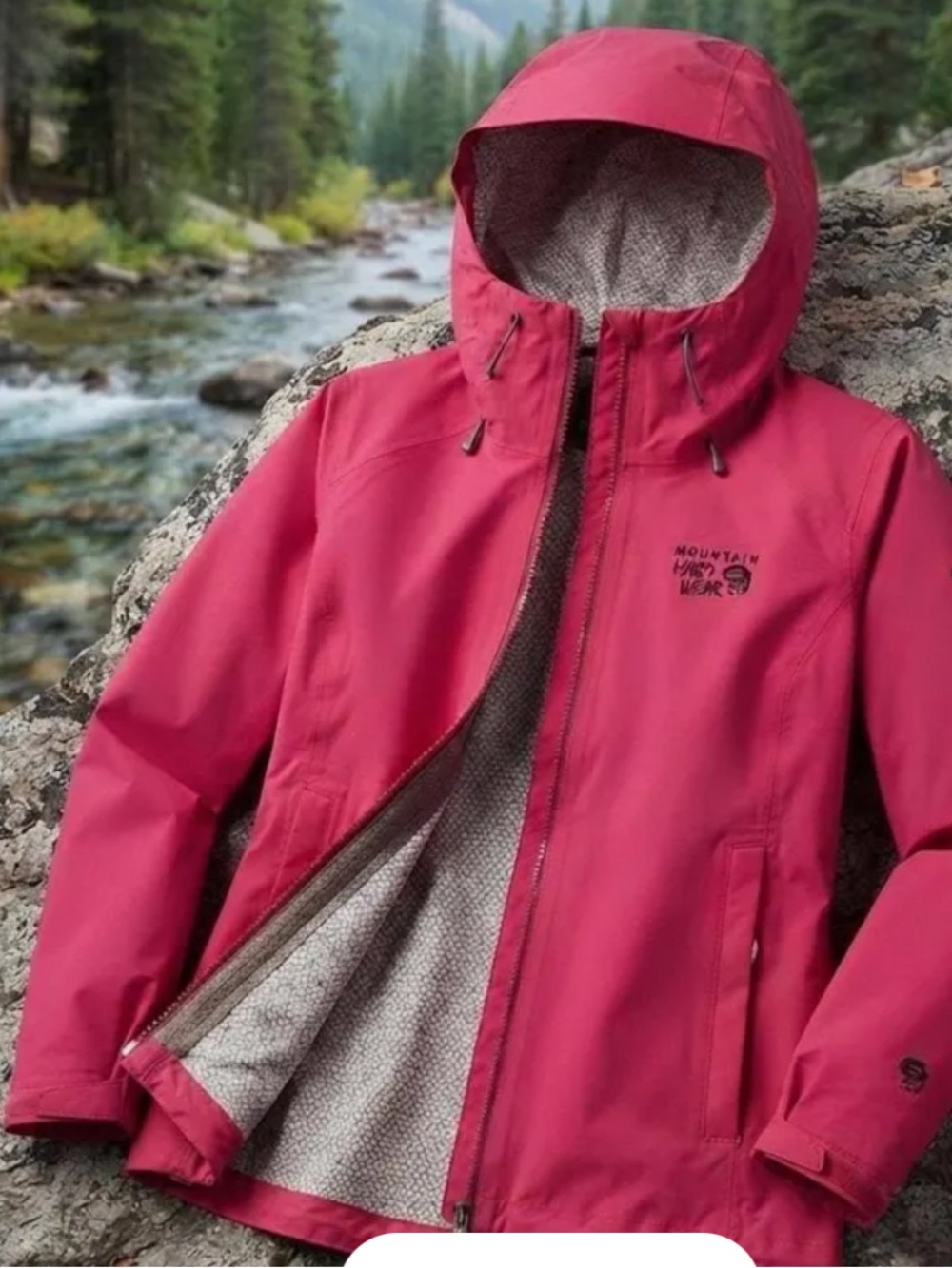 Mountain Hardwear Women's Hooded Raincoat - Magenta